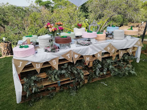 Garden dessert table
