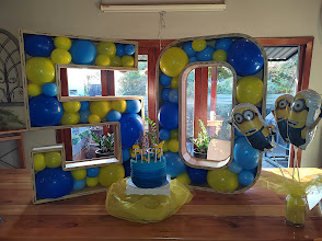 Minions balloon numbers