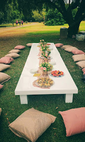 Picnic table set-up